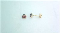Earrings Child Smalti in Yellow Gold COCCINELLE OV C/C 0.90 G